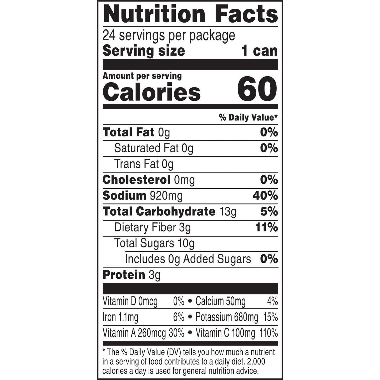 V8 Original 100% Vegetable Juice 11.5 oz, 24 pk.