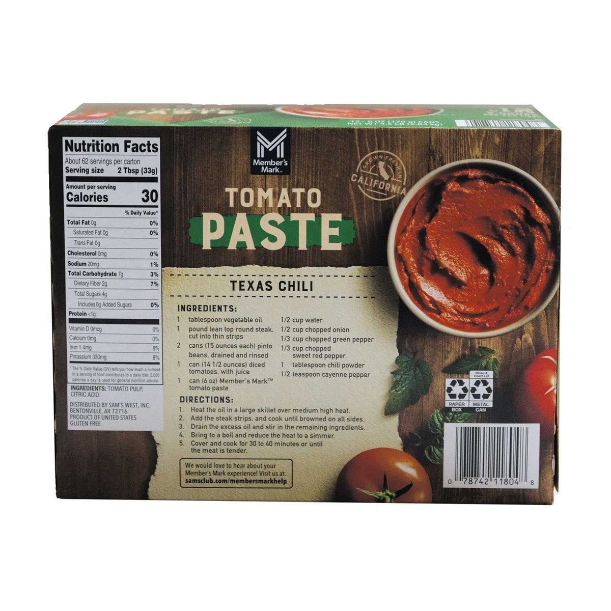 Member's Mark Tomato Paste, 6 oz., 12 pk.