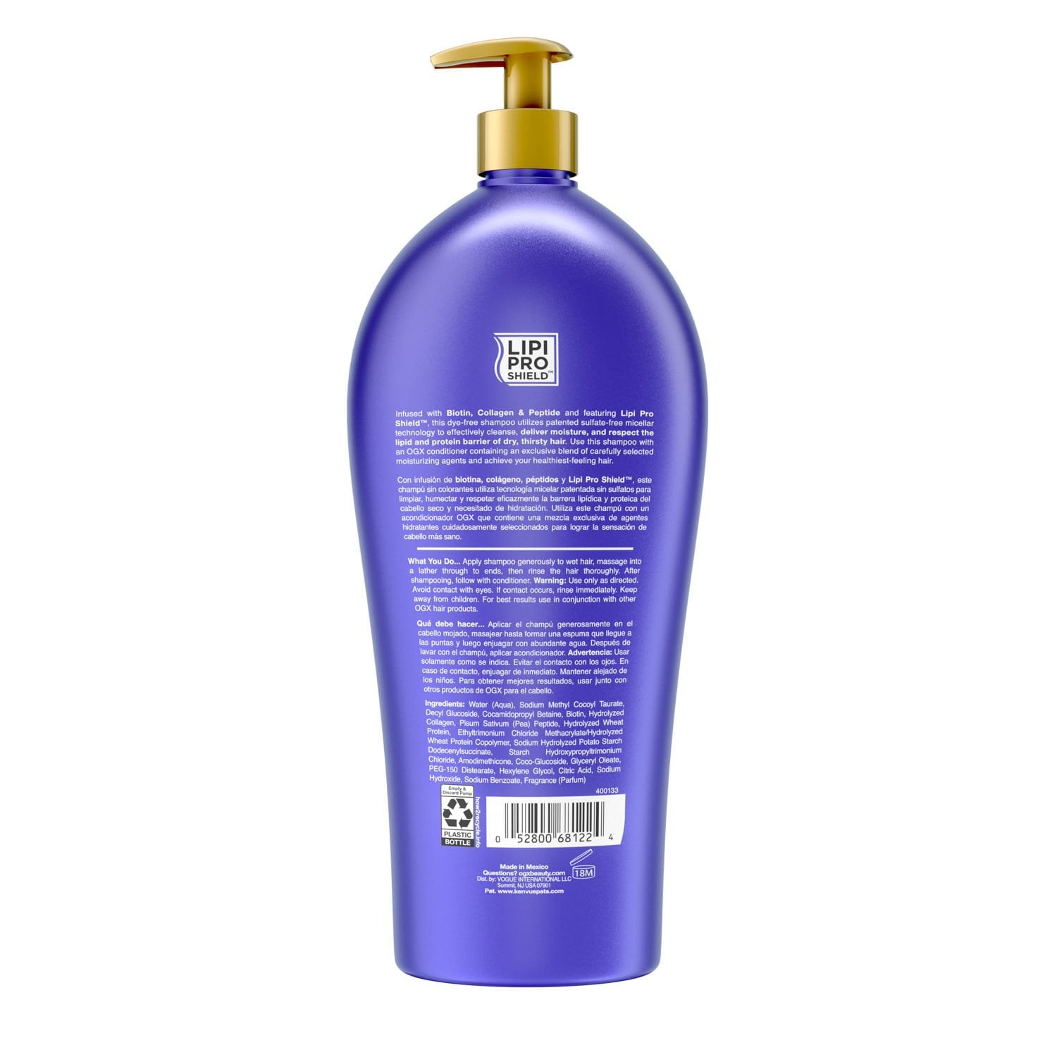OGX Volume & Strength + Biotin & Collagen Shampoo, 40 fl. oz.