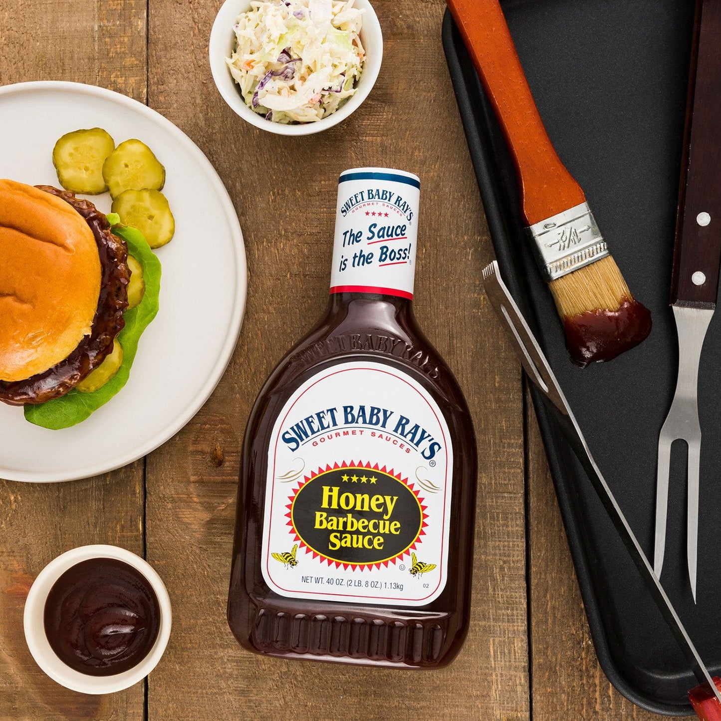 Sweet Baby Ray's Honey Barbecue Sauce, 40 oz., 2 pk.