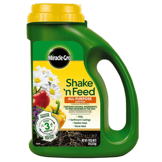 MIRACLE-GRO SHAKE-N-FEED 8 LB JUG ALL PURPOSE FERTILIZER