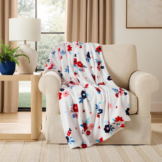 Member's Mark Red, White & Blue Lounge Throw Collection, 60" x 70"
