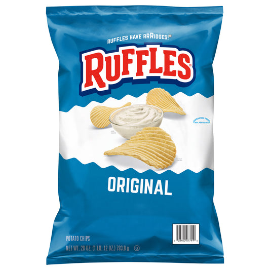 FRITO LAY RUFFLES ORIGINAL 28 OZ