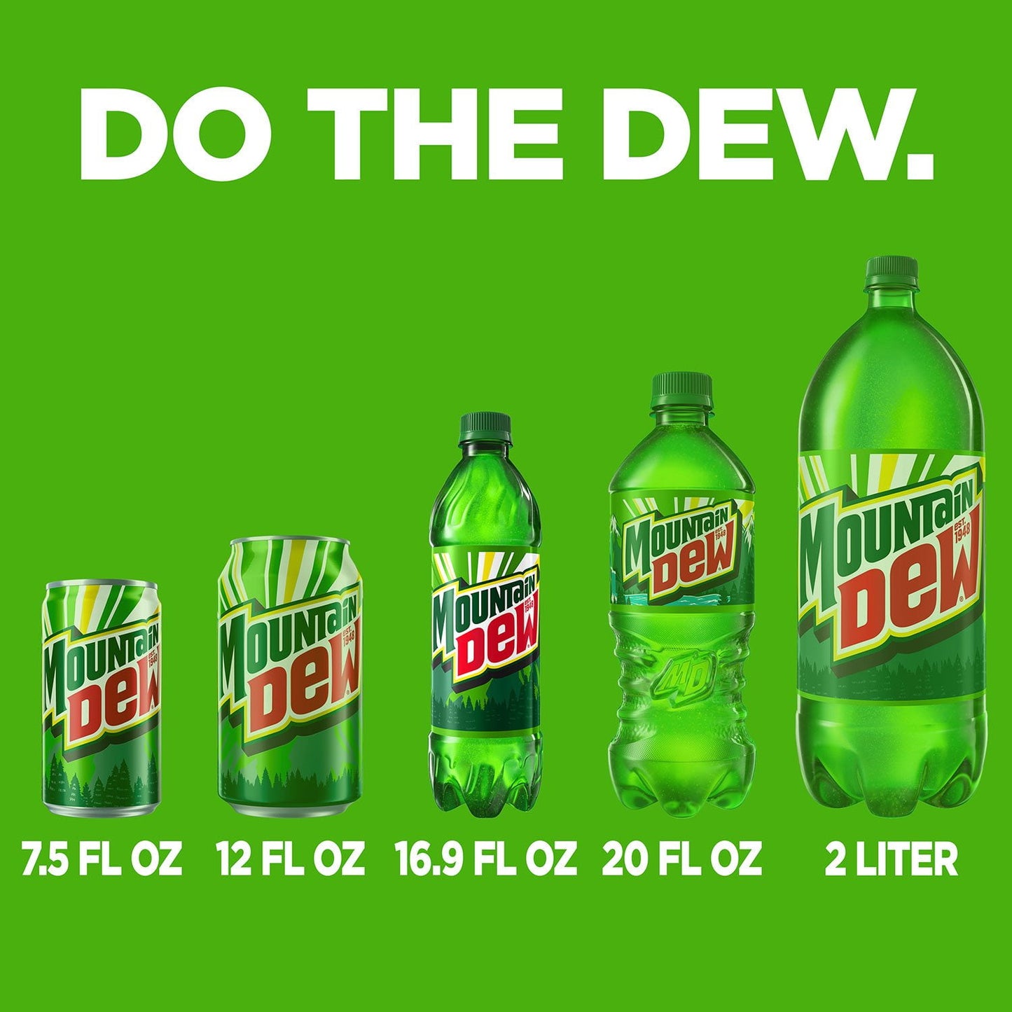 Mountain Dew Soda 16.9 fl. oz., 24 pk.