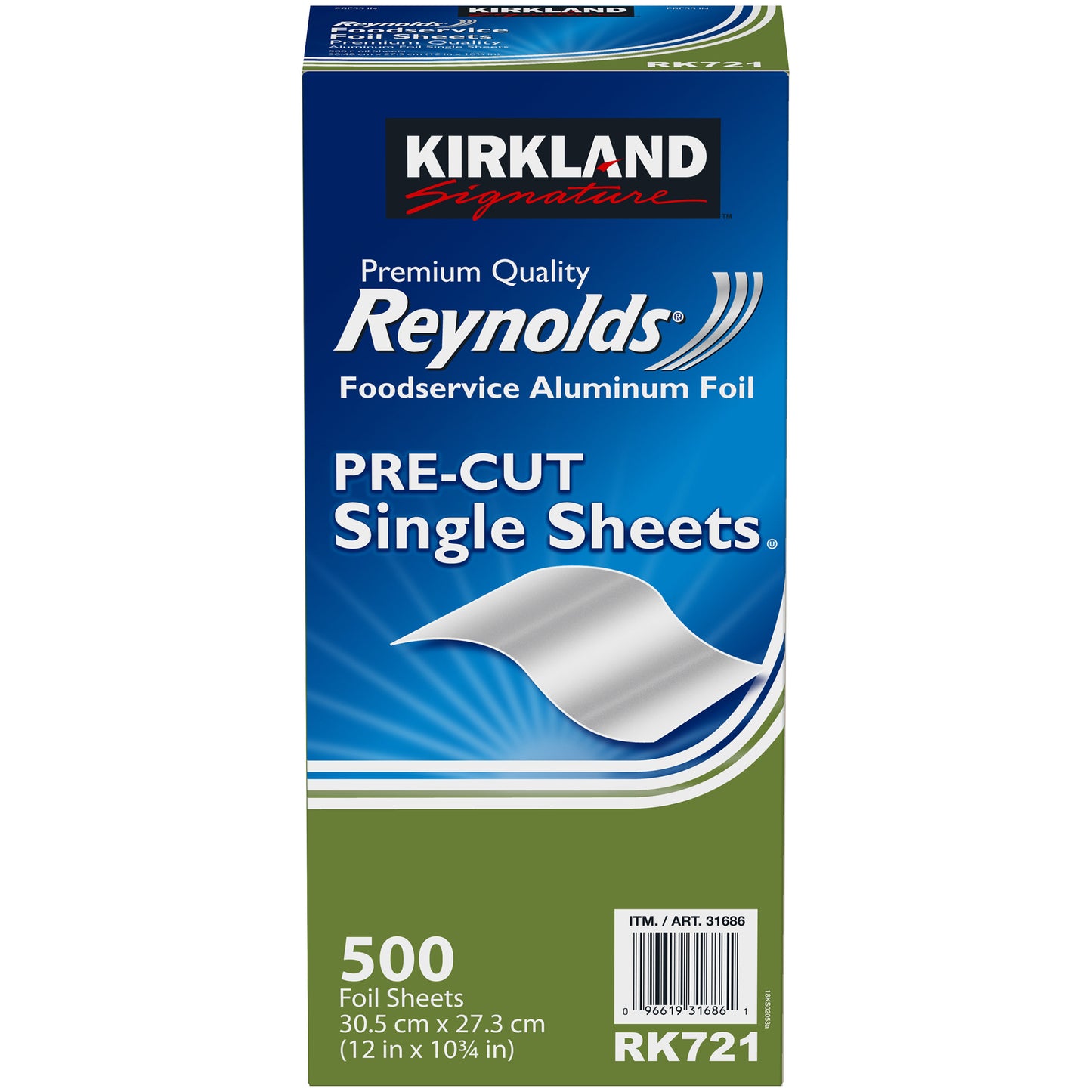 KIRKLAND SIGNATURE FOIL SHEETS 500 CT/12" X 10.75"