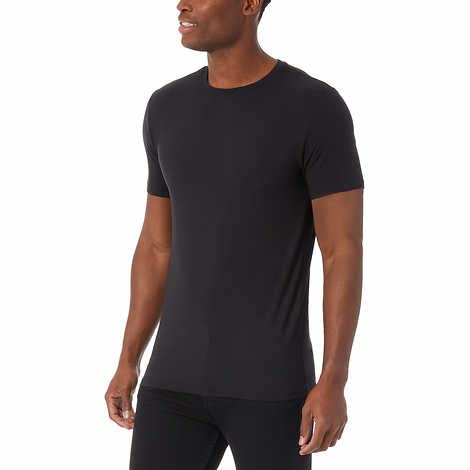32 Degrees Men's Cool Tee, 3-Pack (US, Alpha, Medium, Regular, Regular, Black)