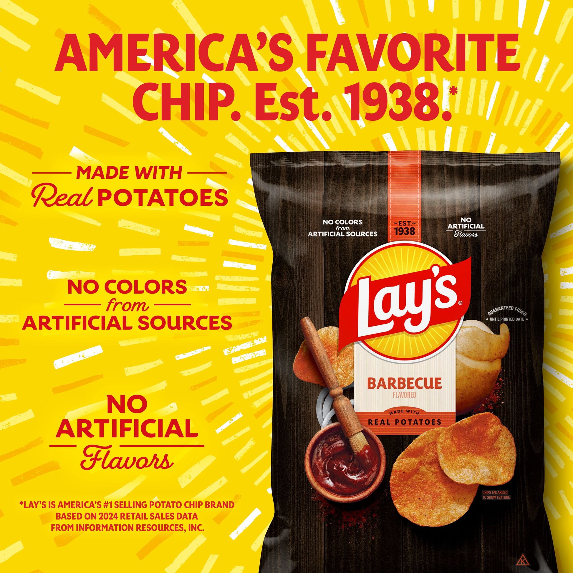 Lay's Barbecue Potato Chips, 15.25 oz.