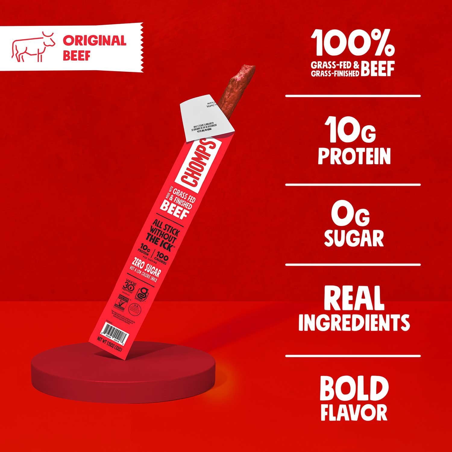 Chomps Original Beef Sticks, 1.15 oz., 12 pk.
