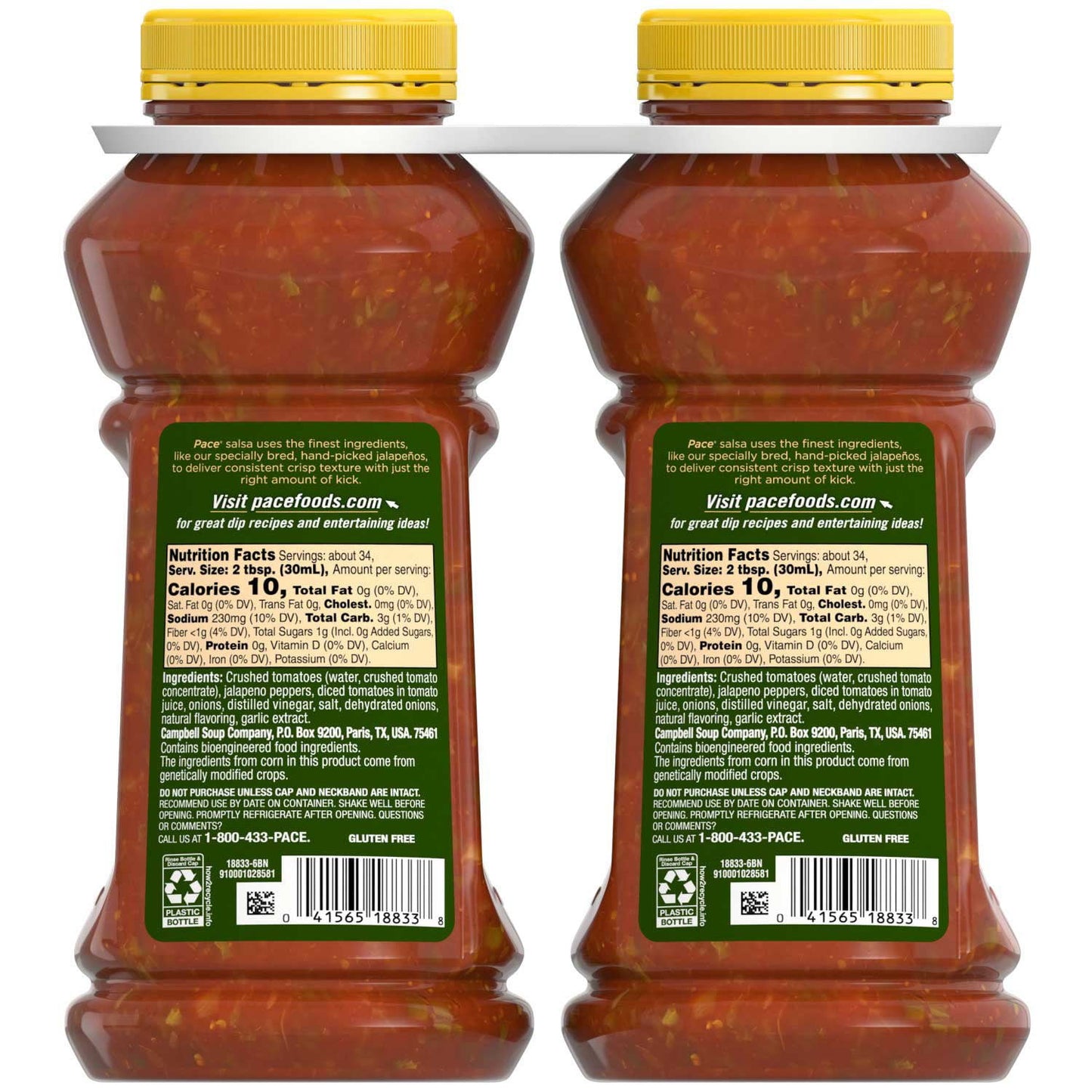 Pace Chunky Salsa, Medium, 38 oz., 2 ct.