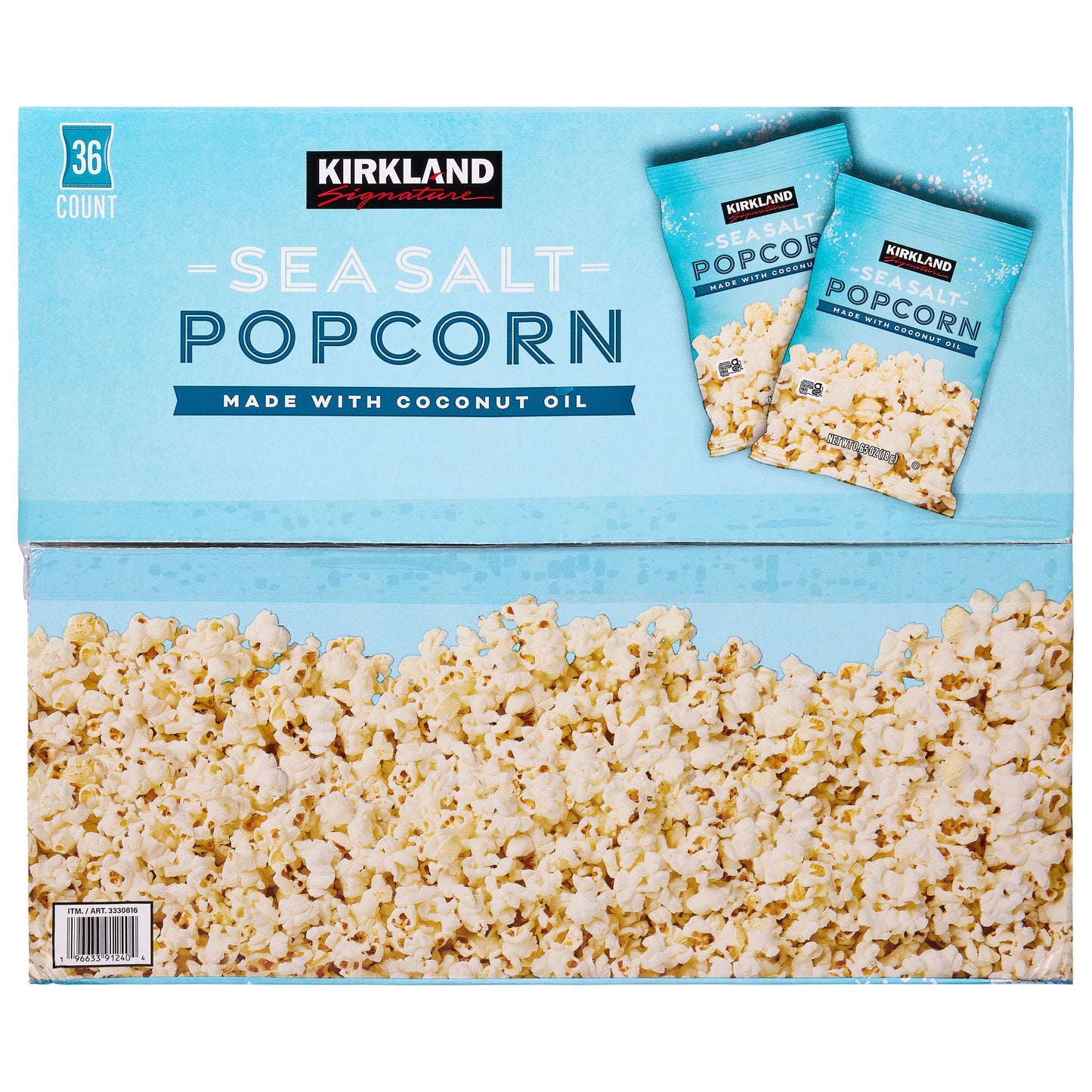 KIRKLAND SIGNATURE SEA SALT POPCORN 36 CT