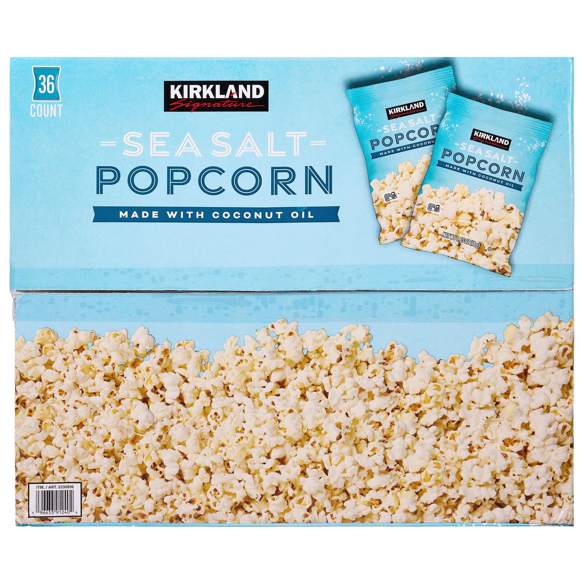 KIRKLAND SIGNATURE SEA SALT POPCORN 36 CT