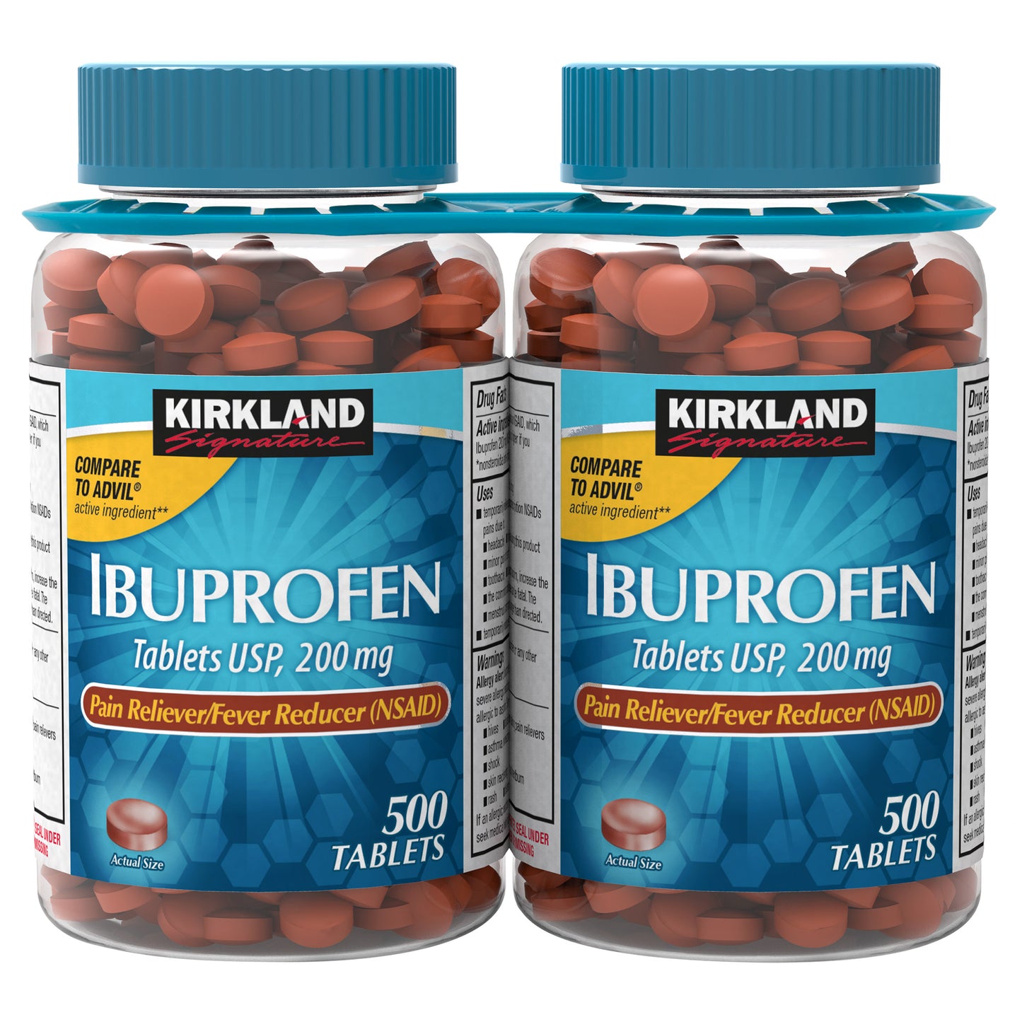 KIRKLAND SIGNATURE IBUPROFEN 200MG 2 X 500 COUNT