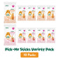 Little Bellies Pick-Me Sticks Variety Pack, Strawberry & Sweet Potato, 0.56 oz., 10 ct.