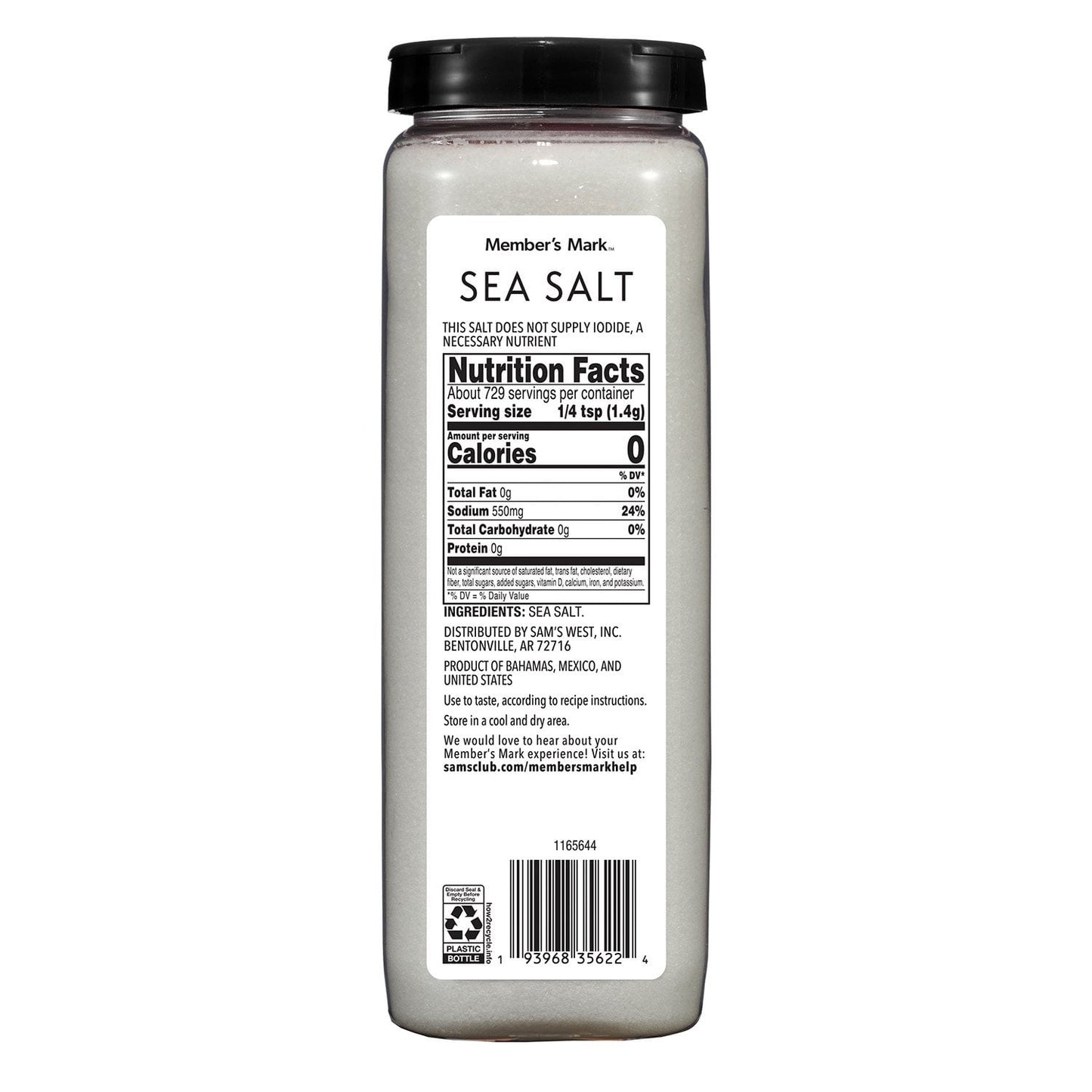 Member's Mark Sea Salt, 36 oz.