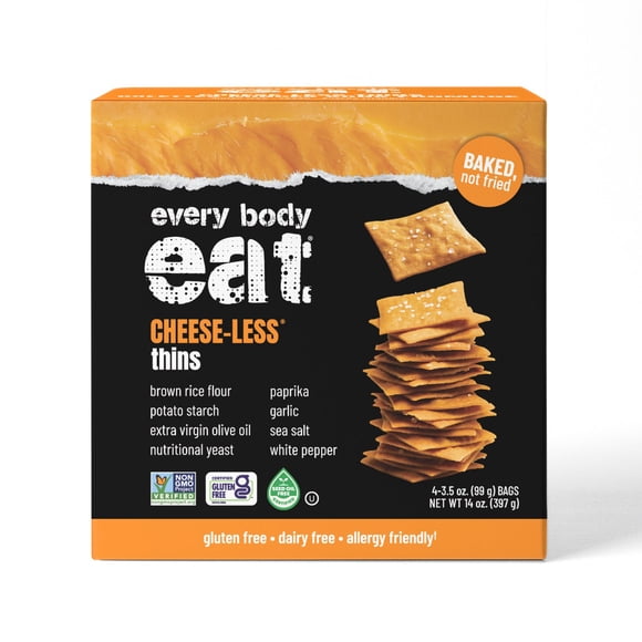 Every Body Eat® Cheese-Less Thins Crackers, 14 oz.