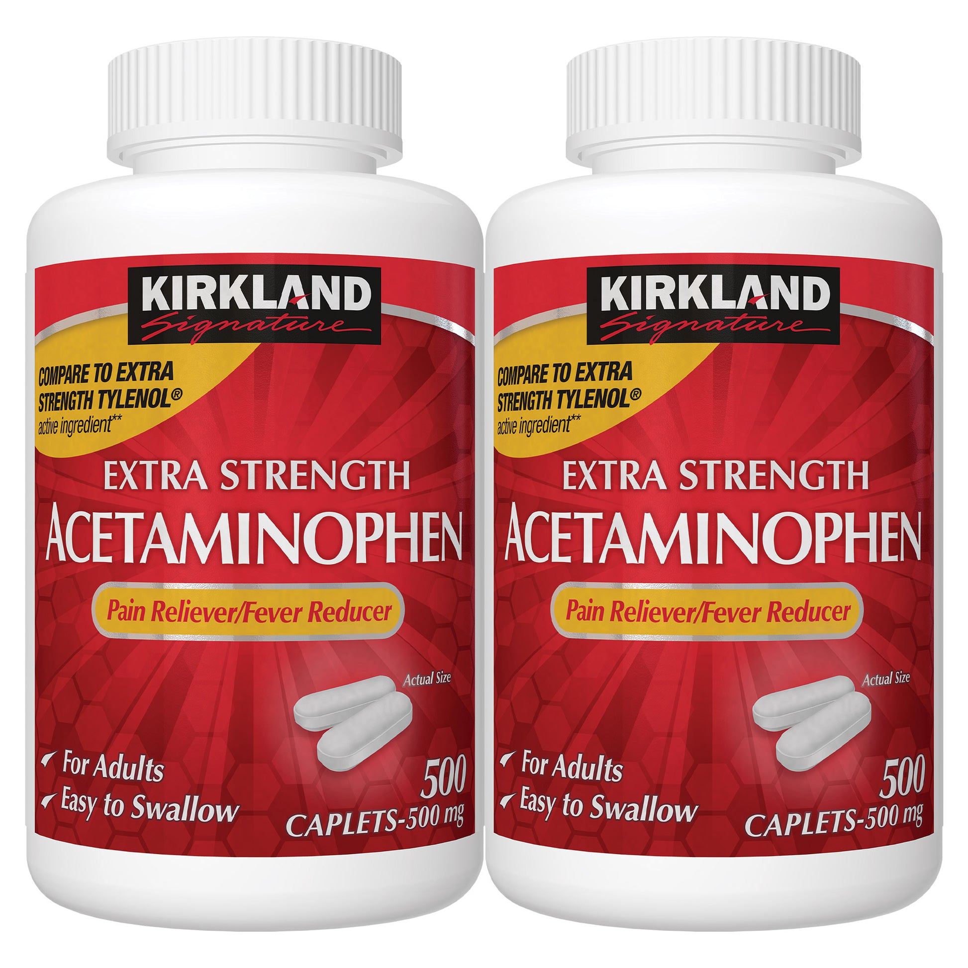 KIRKLAND SIGNATURE ES ACETAMINOPHEN 500MG 2X500 COUNT • TYLENOL