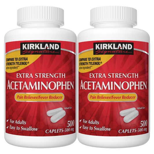 KIRKLAND SIGNATURE ES ACETAMINOPHEN 500MG 2X500 COUNT • TYLENOL