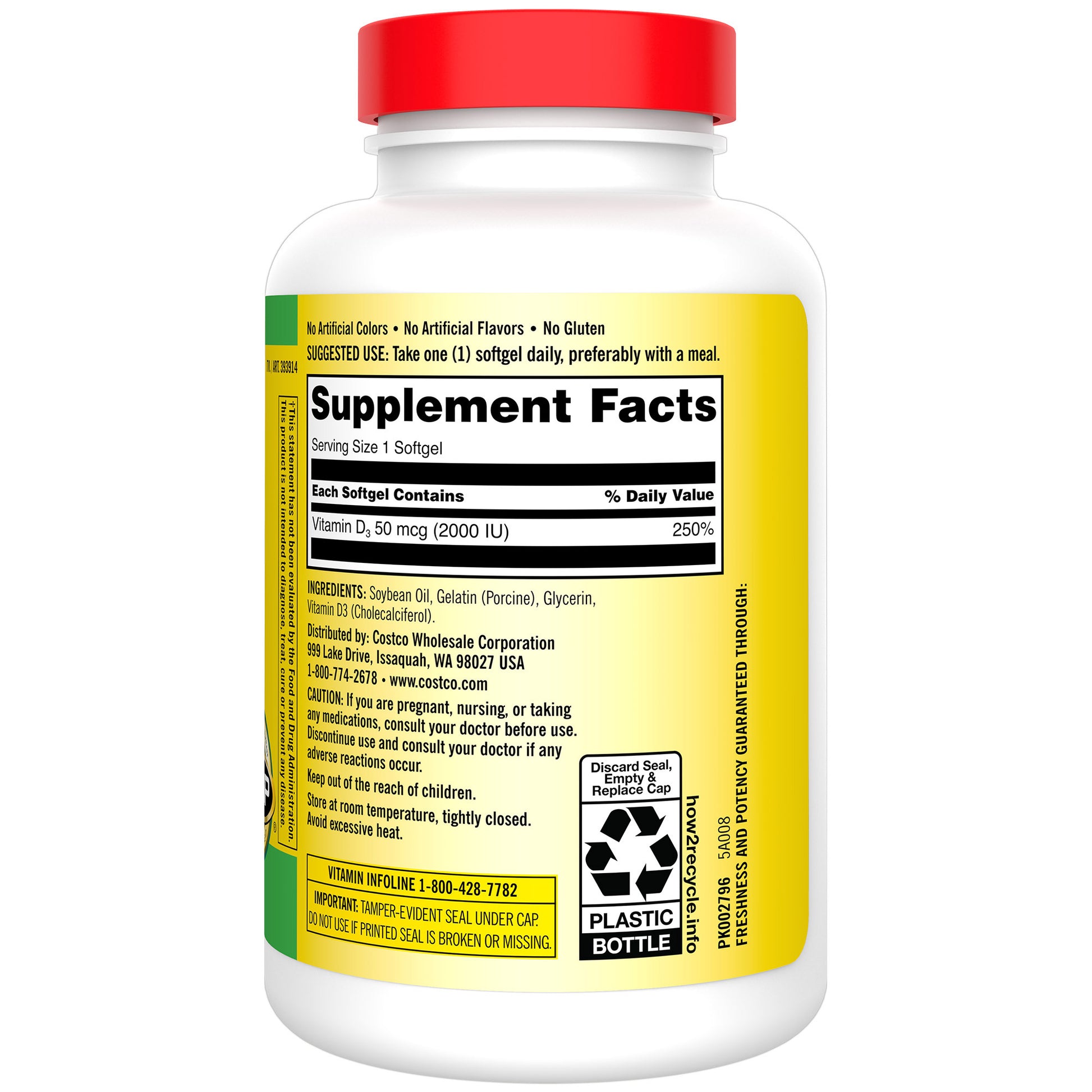 Kirkland Signature Vitamin D3 600 ct
