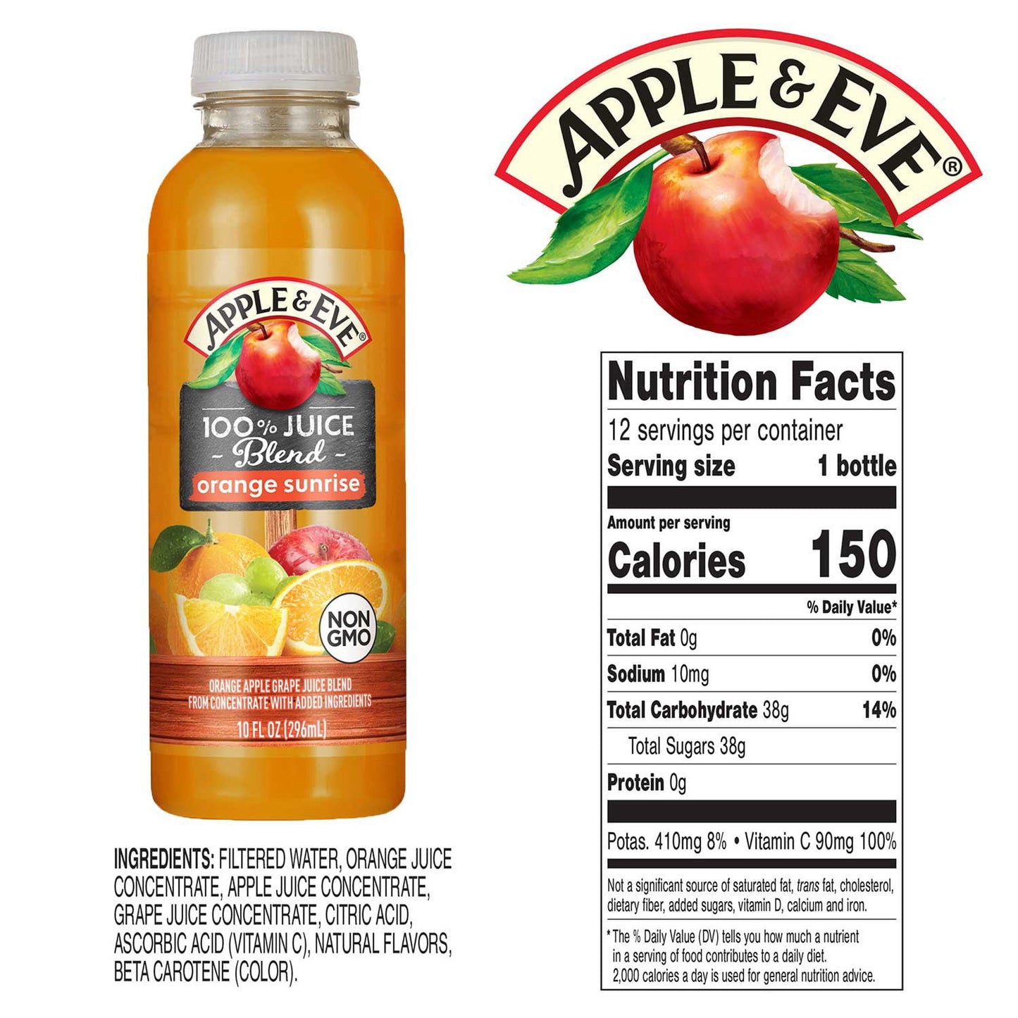 Apple & Eve 100% Juice Tropical Sunrise Variety Pack, 10 fl. oz., 24 pk.