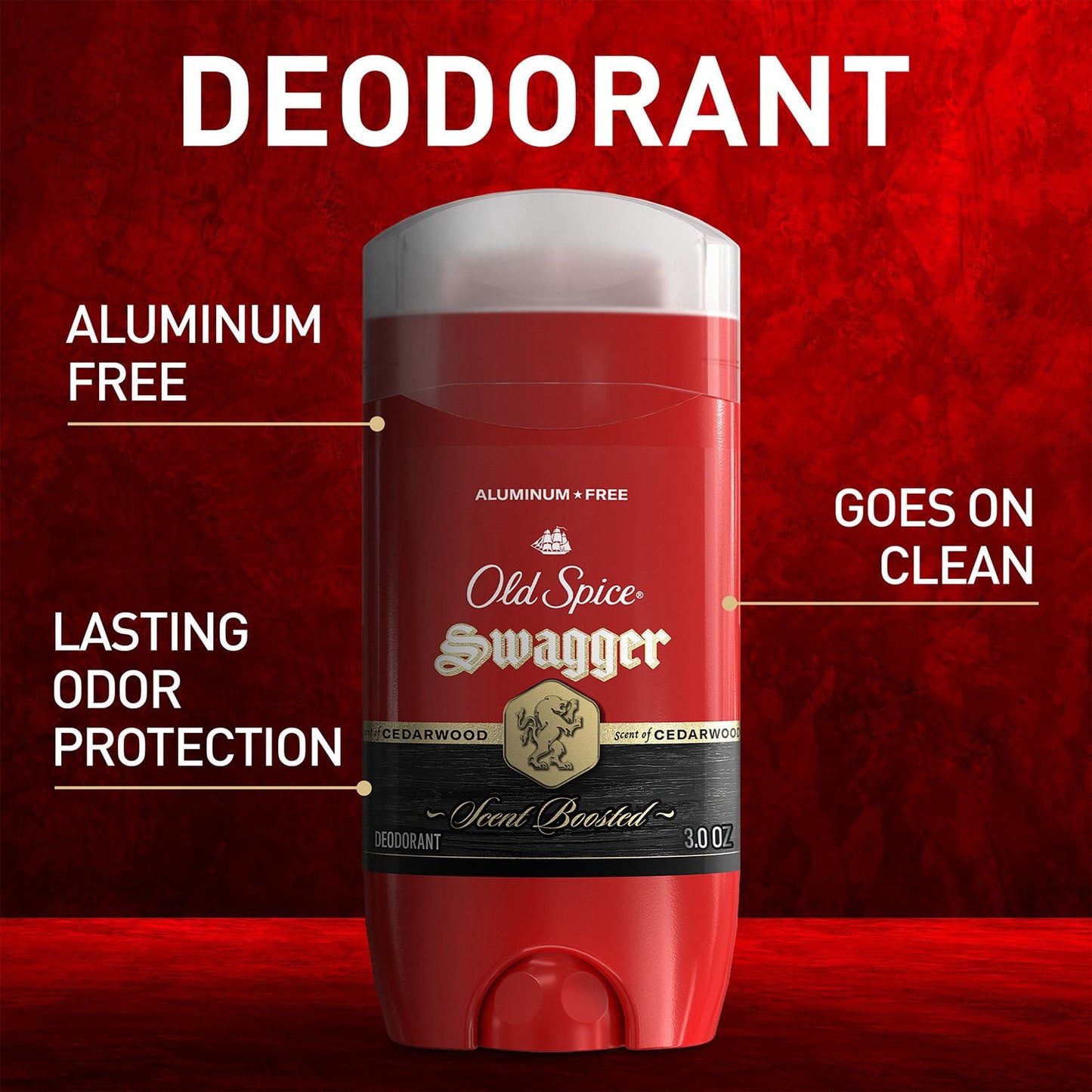 Old Spice Swagger Deodorant, Aluminum-Free, 3 oz., 4 pk.