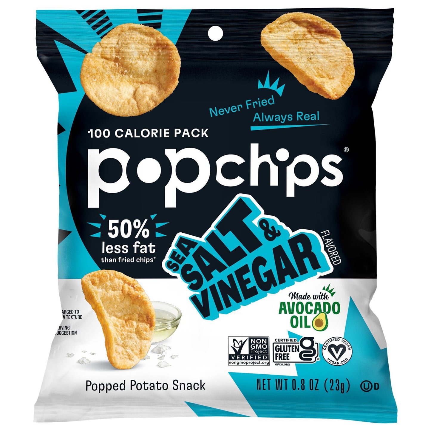 Popchips Variety Pack Chips, 0.8 oz., 30 pk.