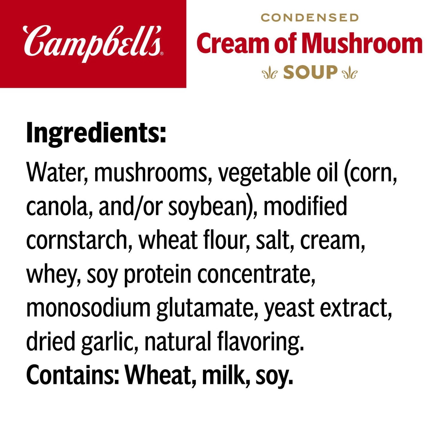 Campbell's Cream of Mushroom Soup 10.5 oz., 8 pk.