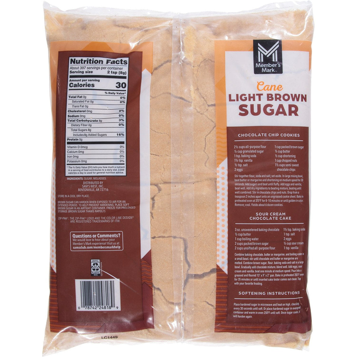 Member's Mark Light Brown Sugar, 7 lbs.