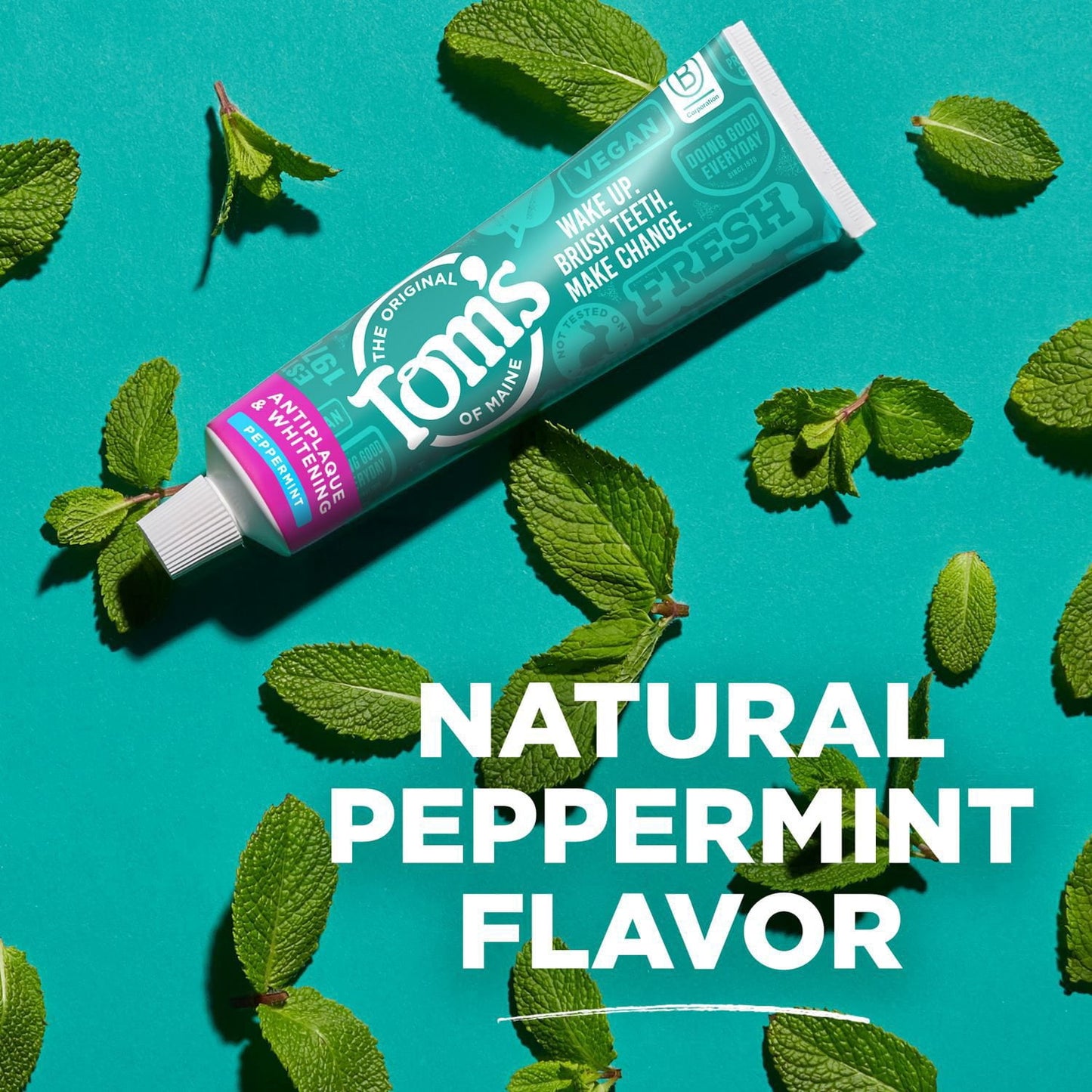 Tom's of Maine Fluoride-Free Antiplaque & Whitening Toothpaste, 4.5 oz., 4 pk.
