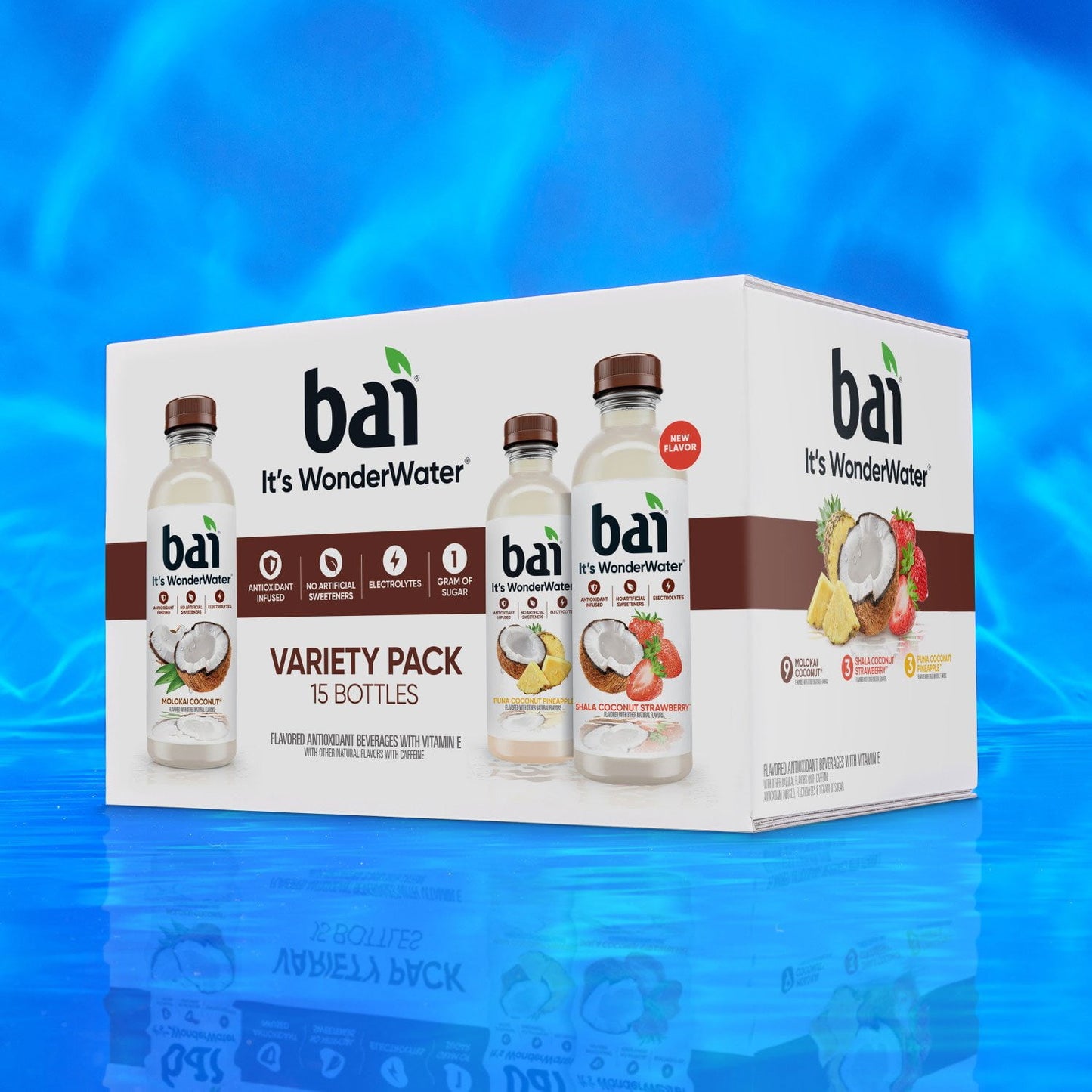 Bai Coconut Flavored Water Variety Pack 18 fl. oz., 15 pk.