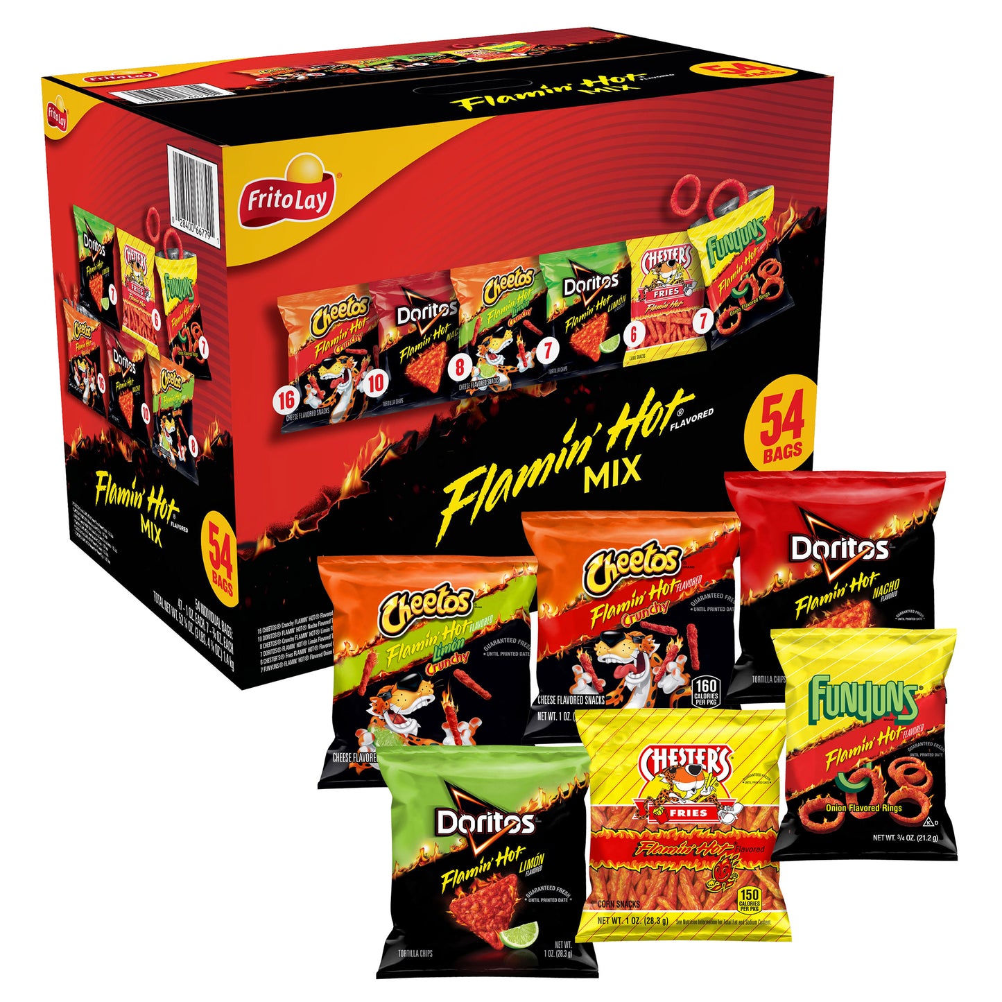 FRITO LAY FLAMIN HOT VEND MIX 54 CT