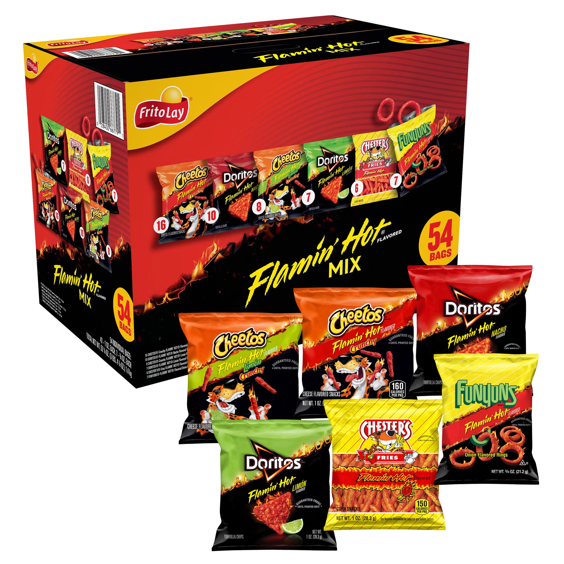 FRITO LAY FLAMIN HOT VEND MIX 54 CT