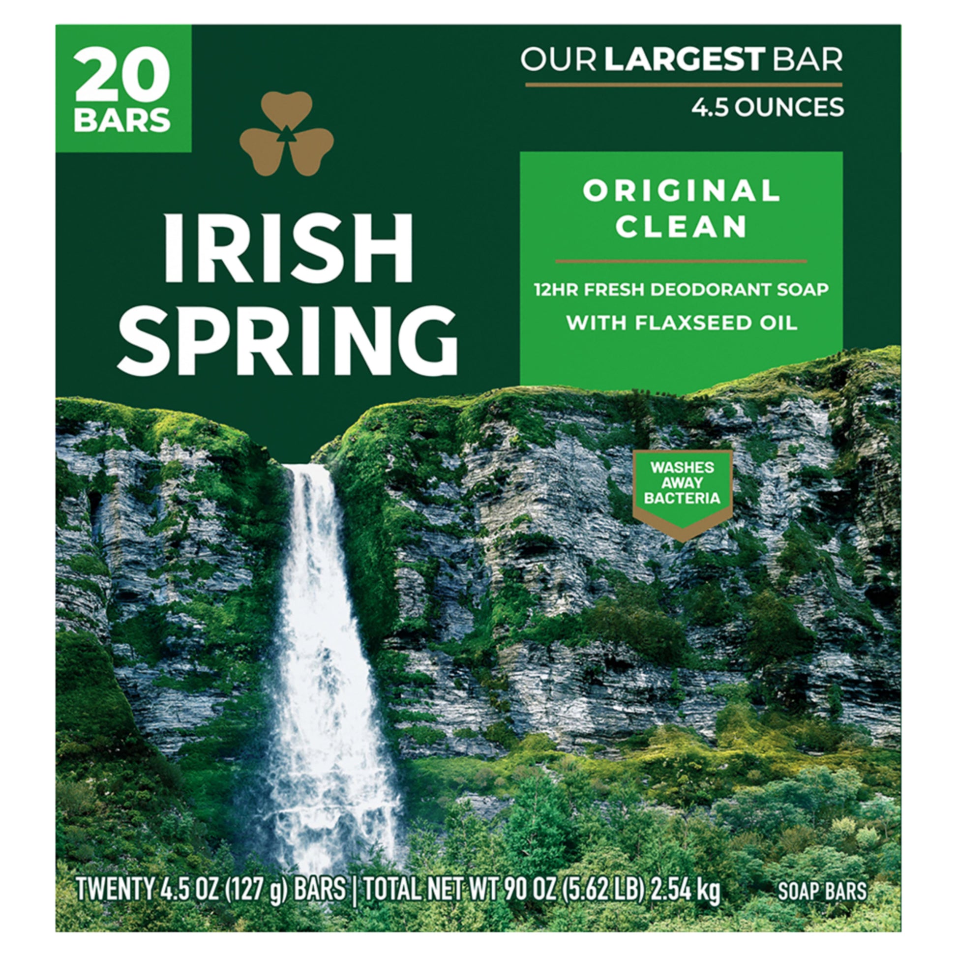 IRISH SPRING BAR SOAP 4.5 OZ 20 CT