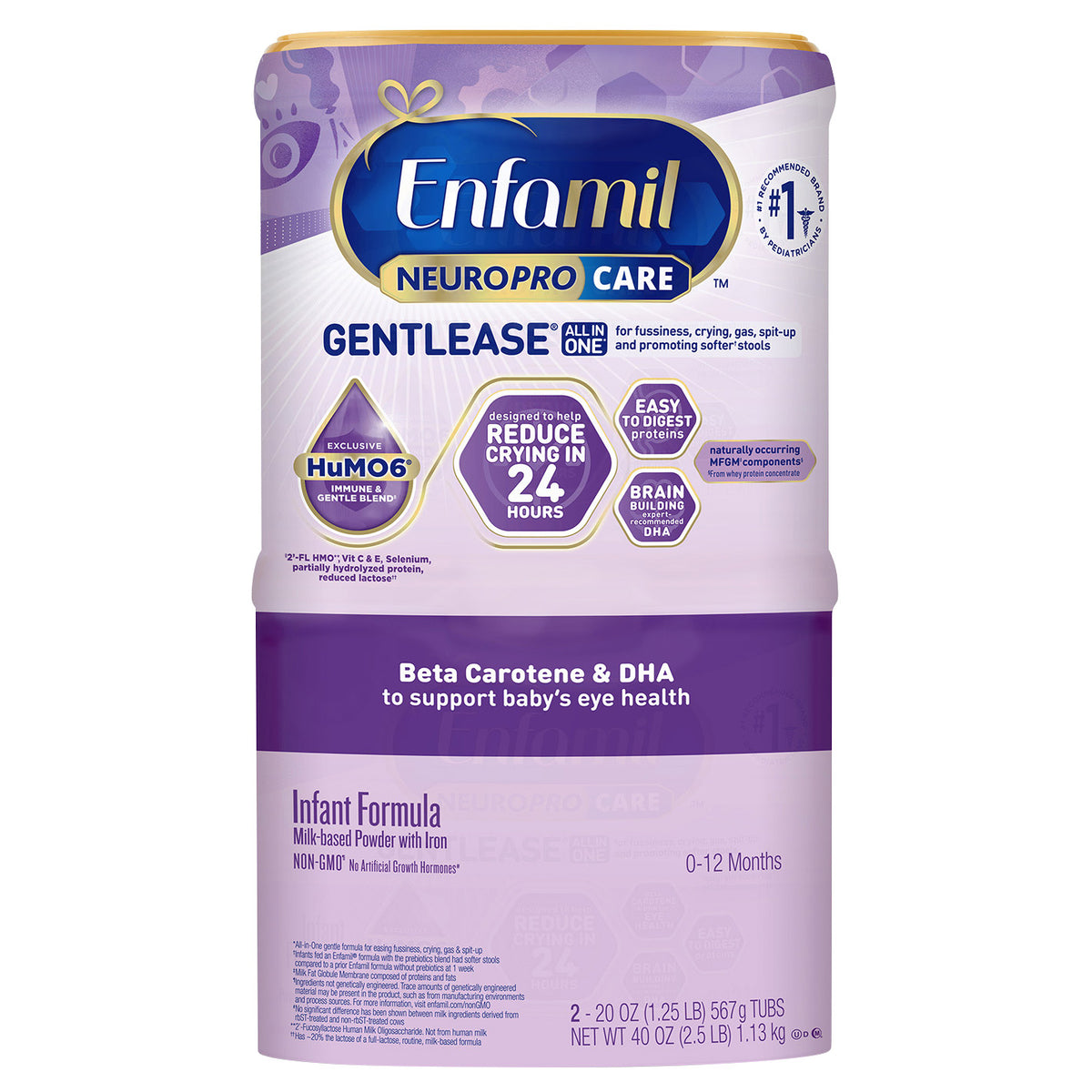 ENFAMIL NEUROPRO CARE GENTLEASE FORMULA 20 OZ, 2-PACK