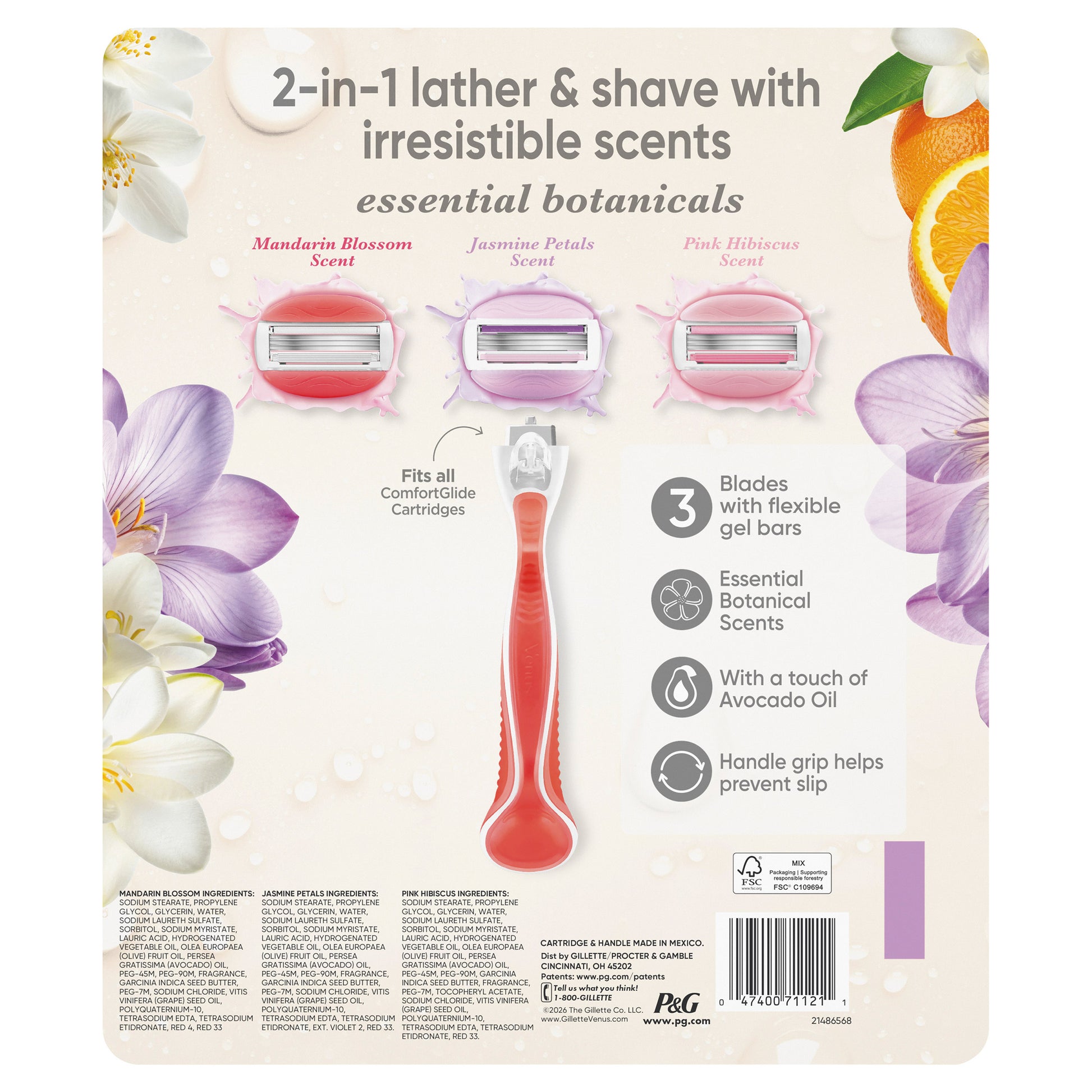 VENUS COMFORT GLIDE SUNNY CITRUS 12CT