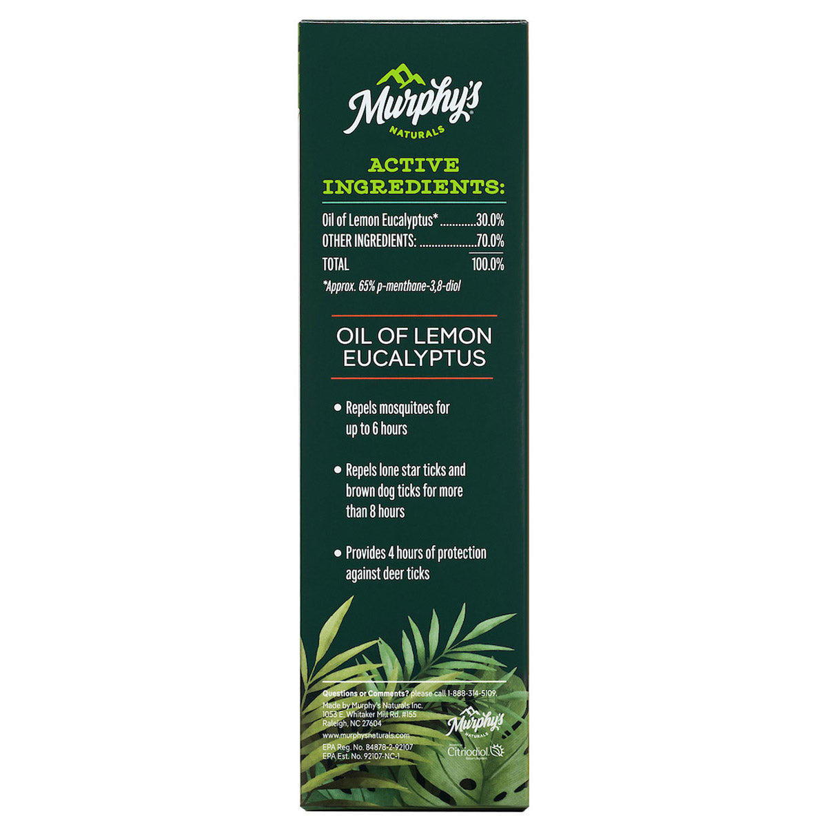 MURPHY'S NATURALS LEMON EUCALYPTUS OIL INSECT REPELLENT 8 OZ