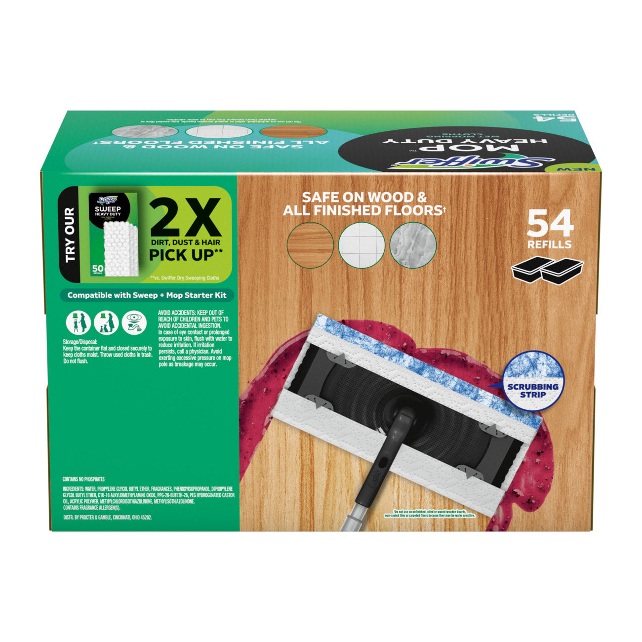 SWIFFER WET MOP HD REFILL 54 CT LAVENDER
