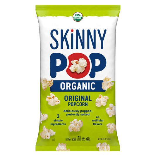SKINNYPOP ORGANIC POPCORN 14 OZ