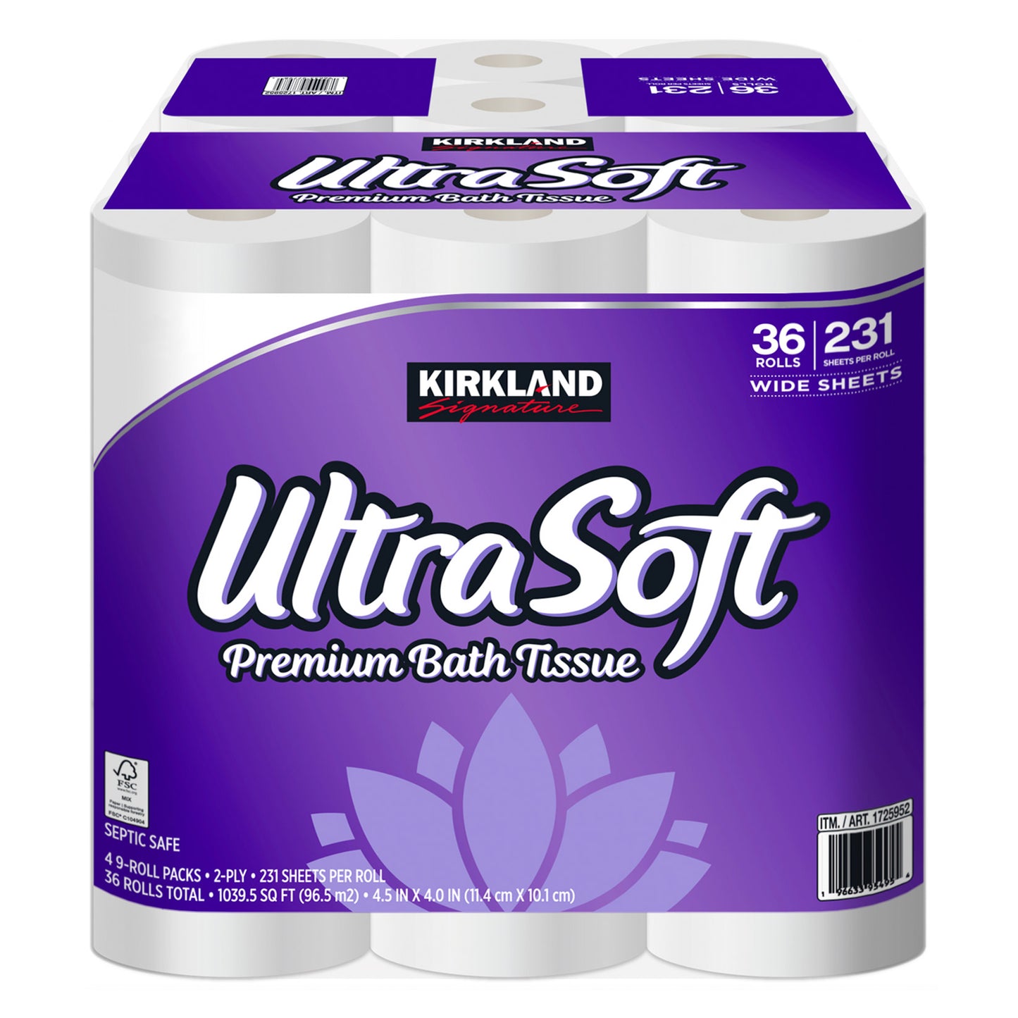 KIRKLAND SIGNATURE ULTRA SOFT BATH TISSUE 36/231 SHEETS