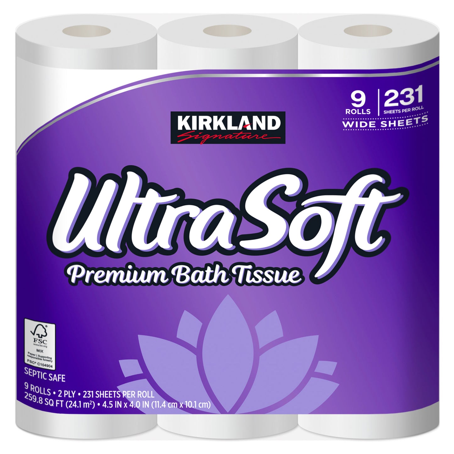KIRKLAND SIGNATURE ULTRA SOFT BATH TISSUE 36/231 SHEETS