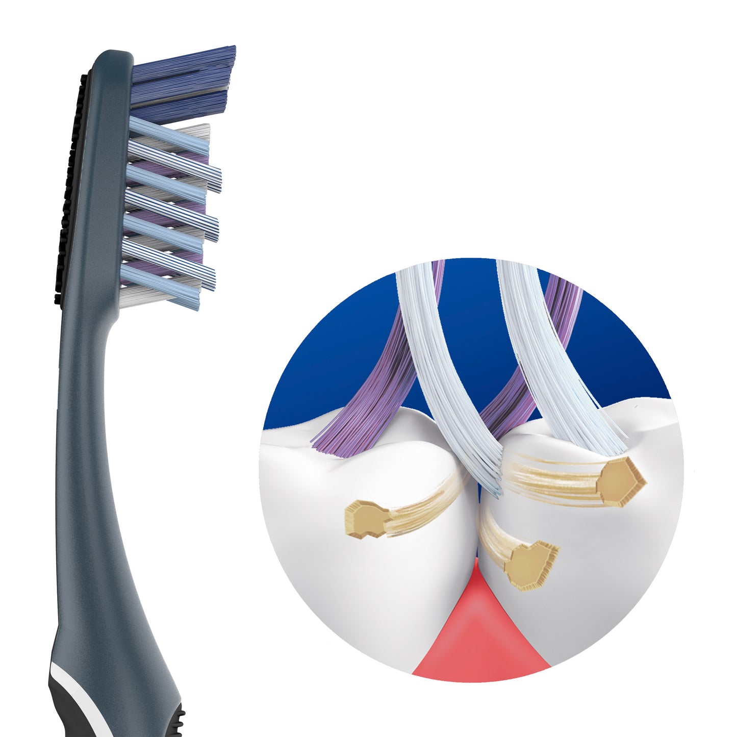 ORAL-B CROSS ACTION TOOTHBRUSH 8 COUNT