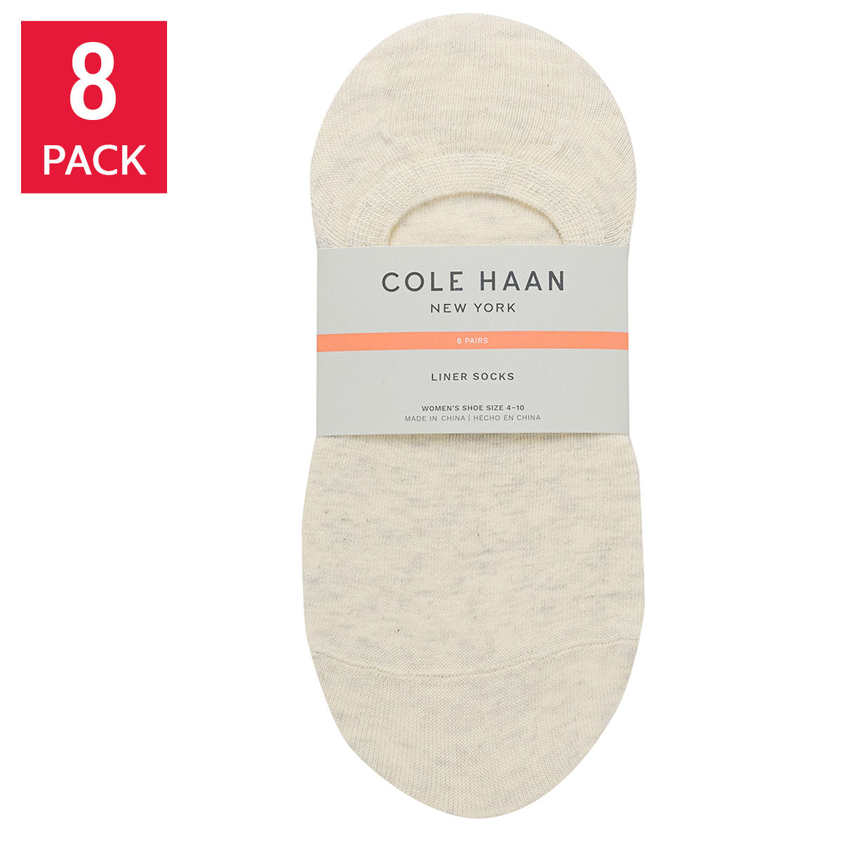 COLE HAAN WOMEN'S LINER SOCK 8PR
