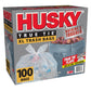 HUSKY CLEAR TRASH BAGS 100CT / 45GAL
