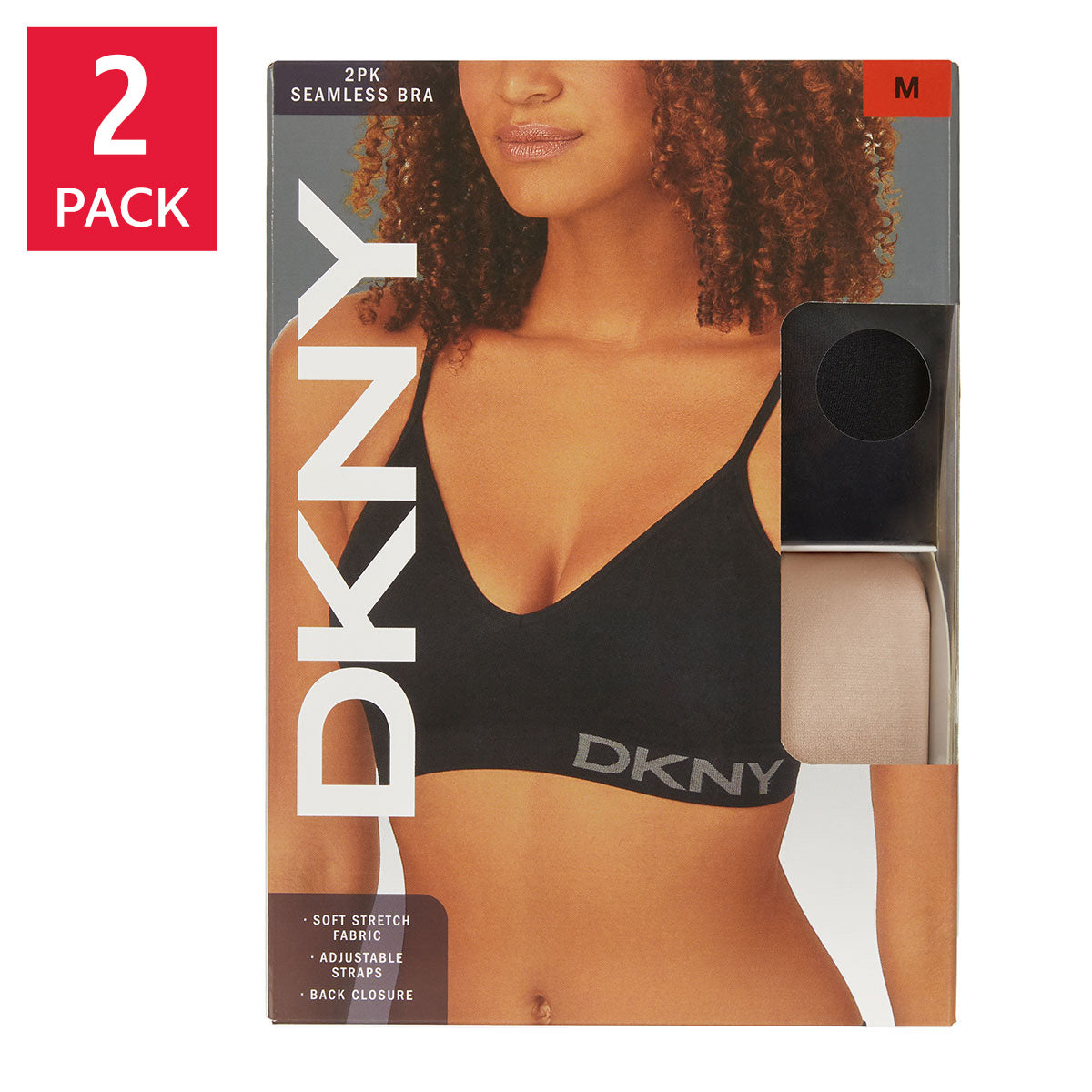 DKNY WOMEN'S SEAMLESS BRA 2PK