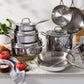 HENCKELS CLAD STAINLESS STEEL COOKWARE SET 12-PIECE