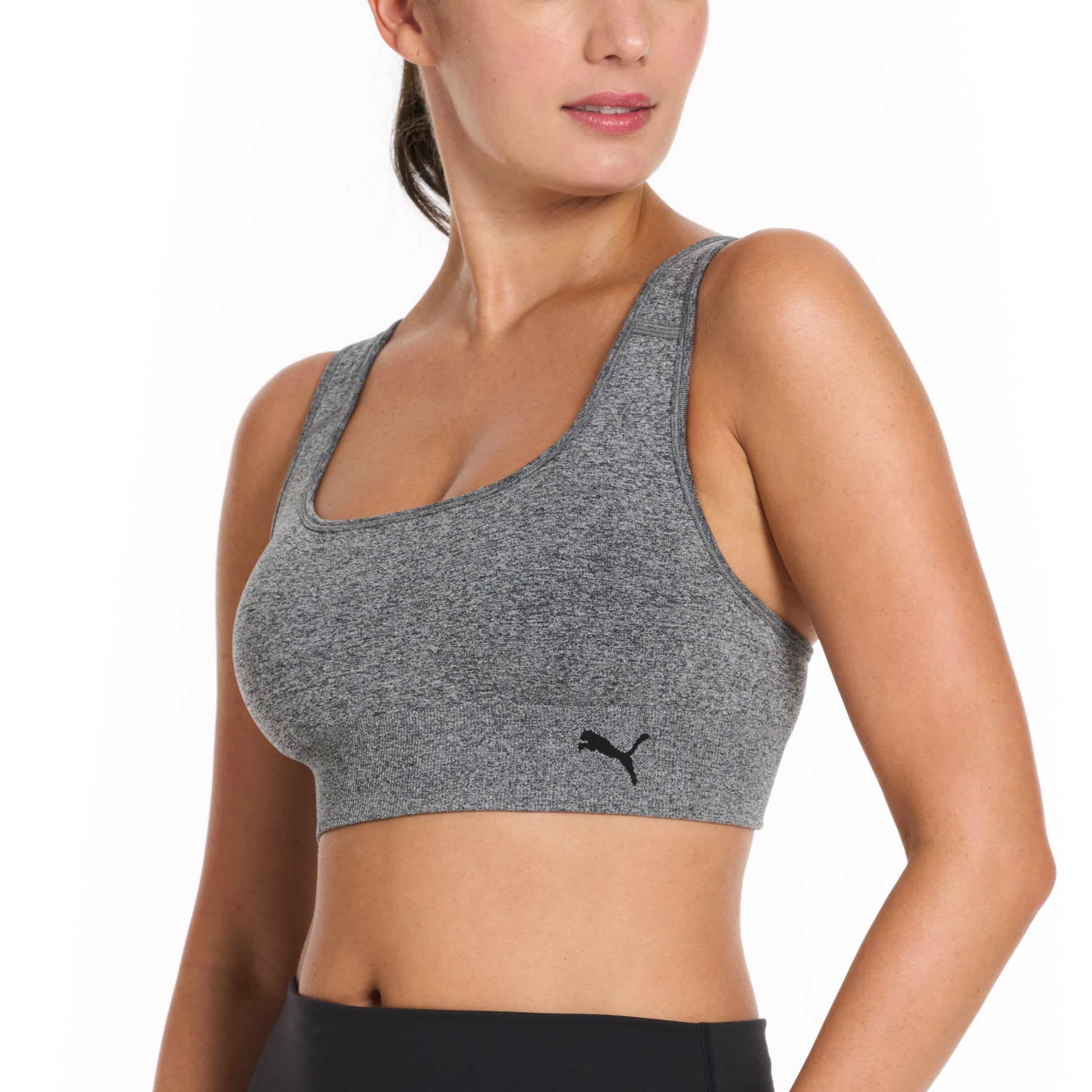 PUMA WOMEN'S SQUARE NECK BRA 2PK