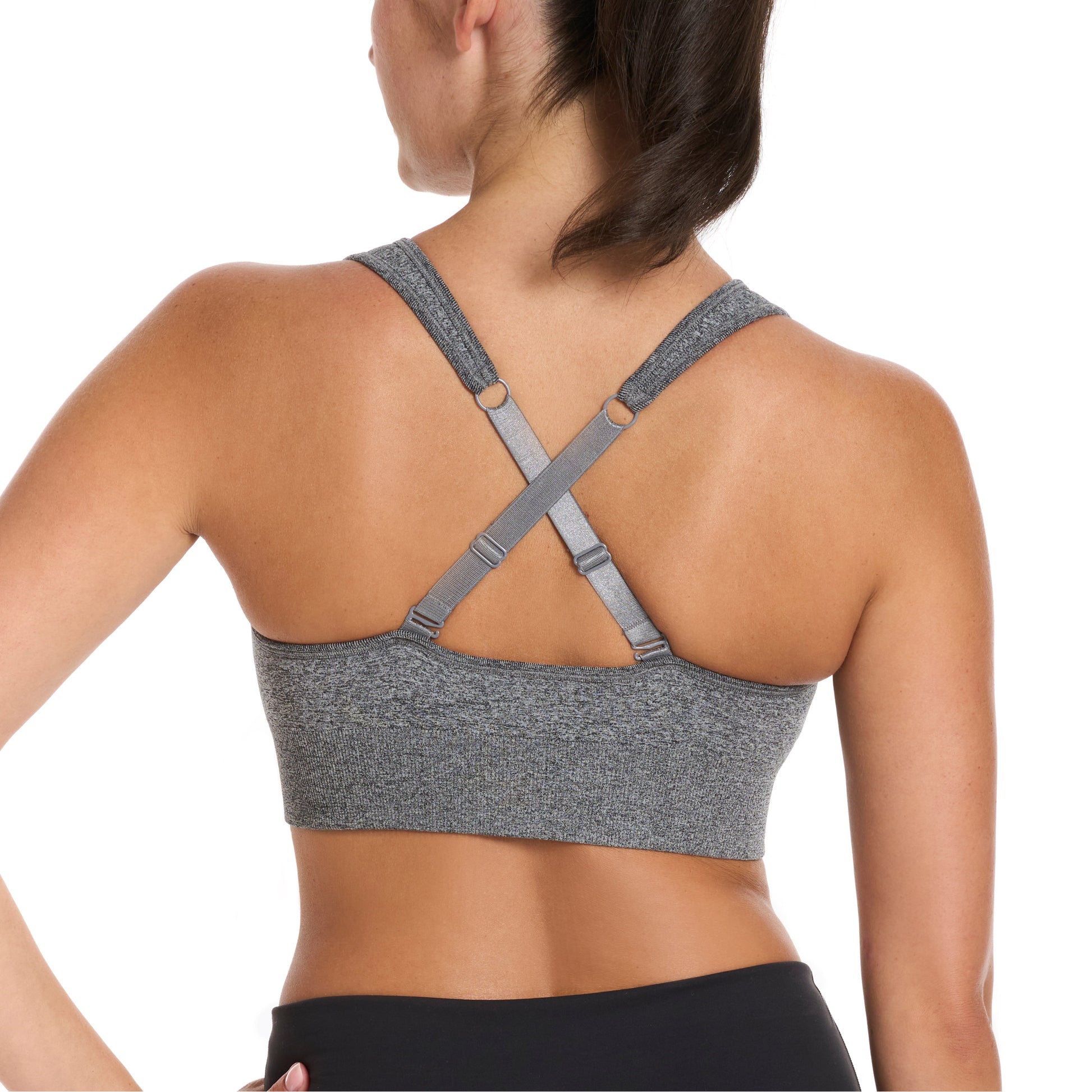 PUMA WOMEN'S SQUARE NECK BRA 2PK