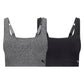 PUMA WOMEN'S SQUARE NECK BRA 2PK