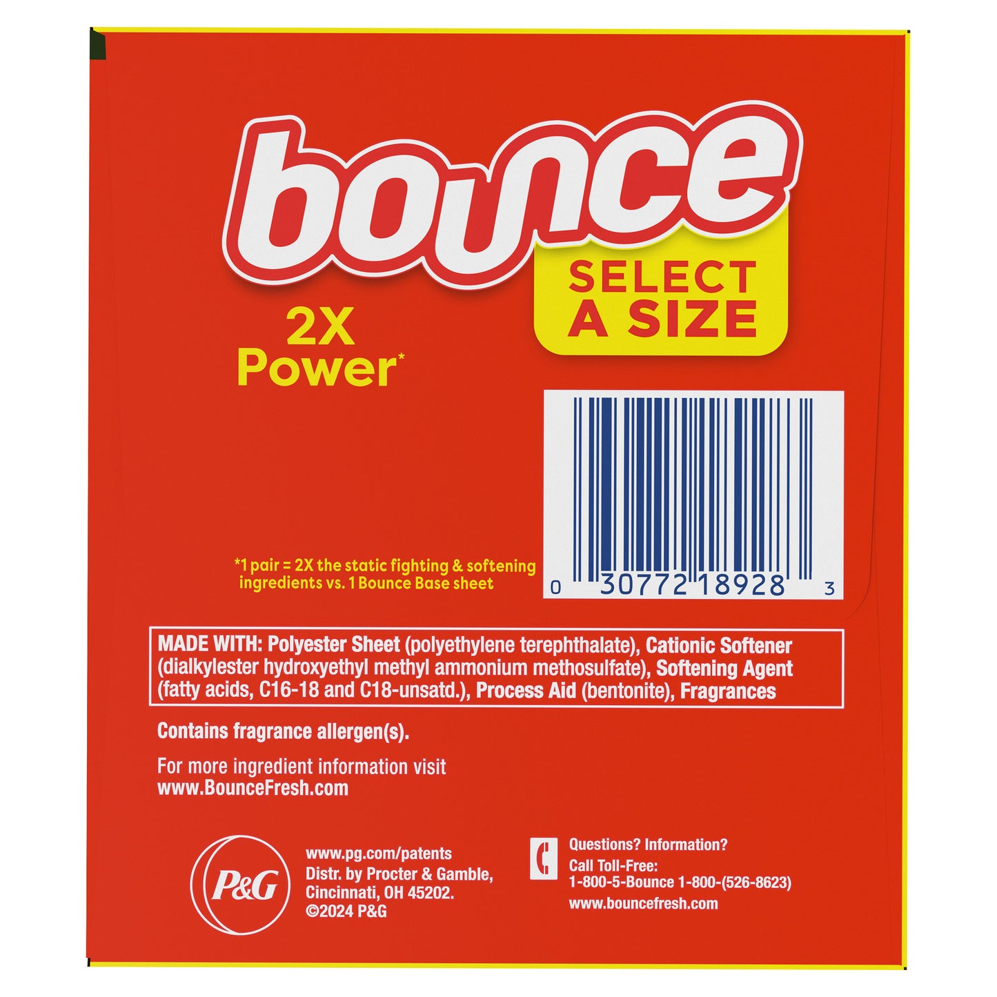 BOUNCE DRYER SHEETS 400 SHEETS