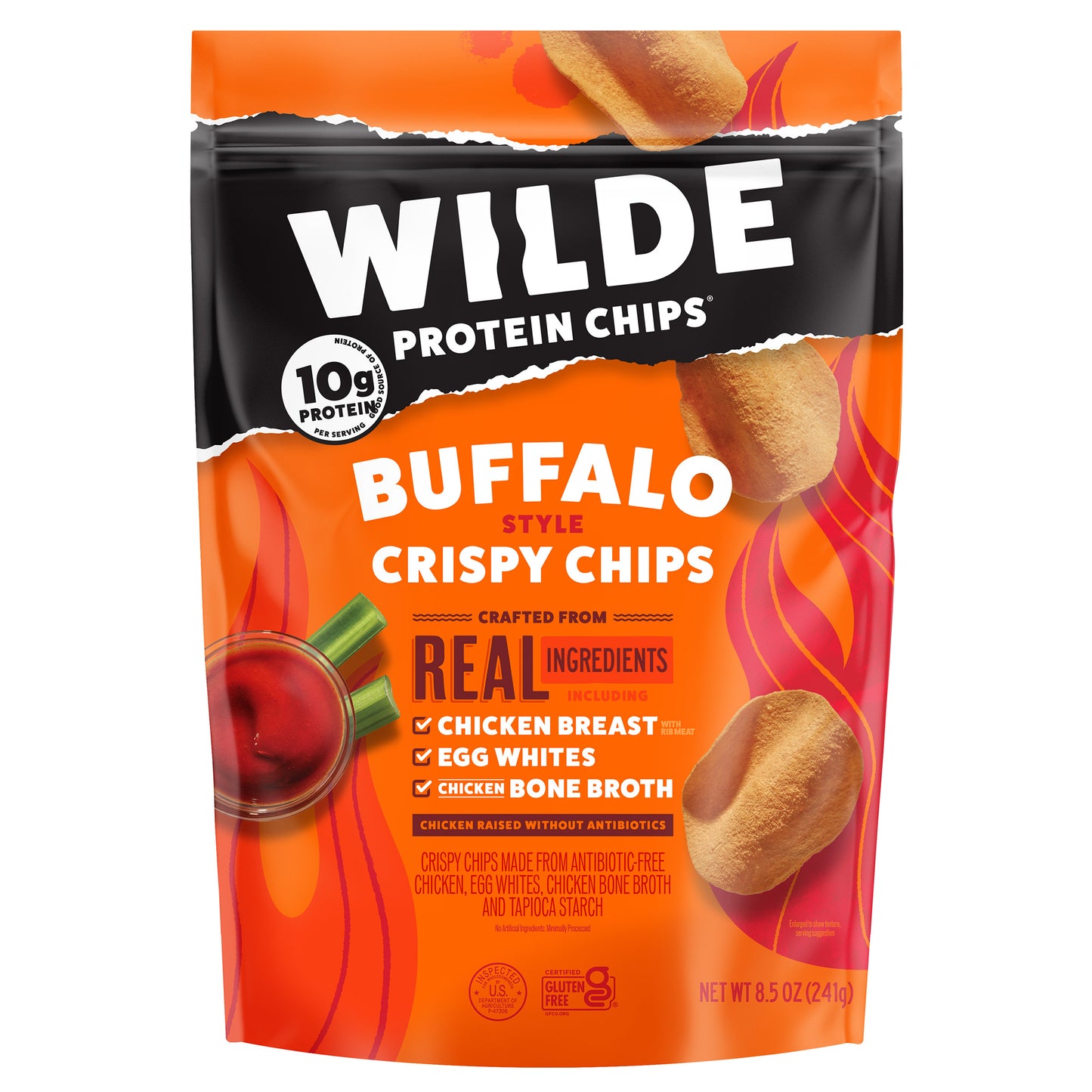 WILDE BUFFALO CHICKEN PROTEIN CHIPS 8.5 0Z