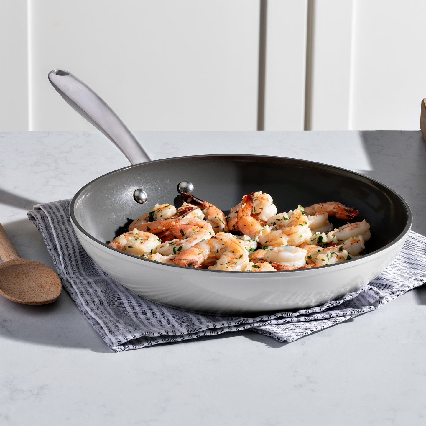 T-FAL CERAMIC NON-STICK FRY PANS 3-PIECE
